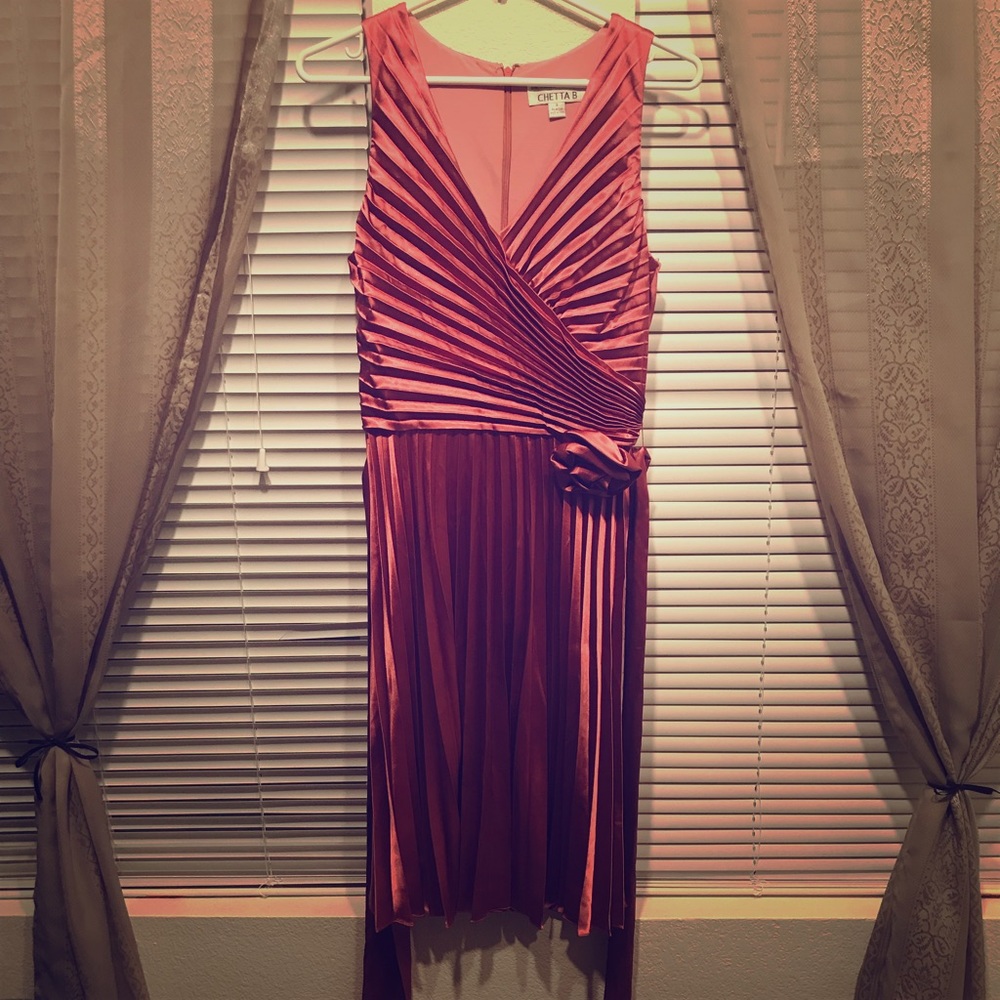 Pink Satin Dress